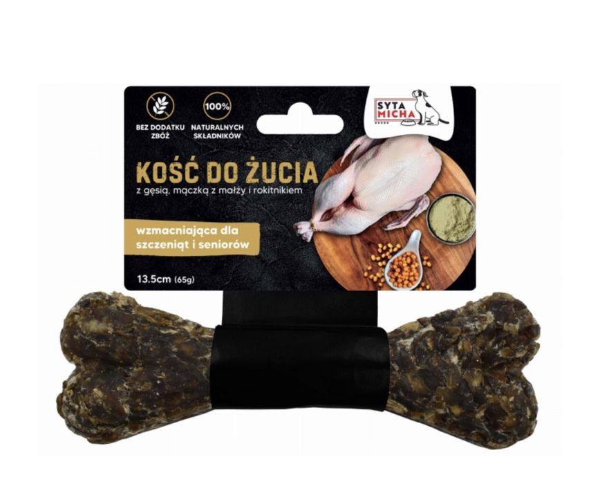 Syta Micha kość do żucia gryzienia dla szczeniąt i seniorów 13,5cm