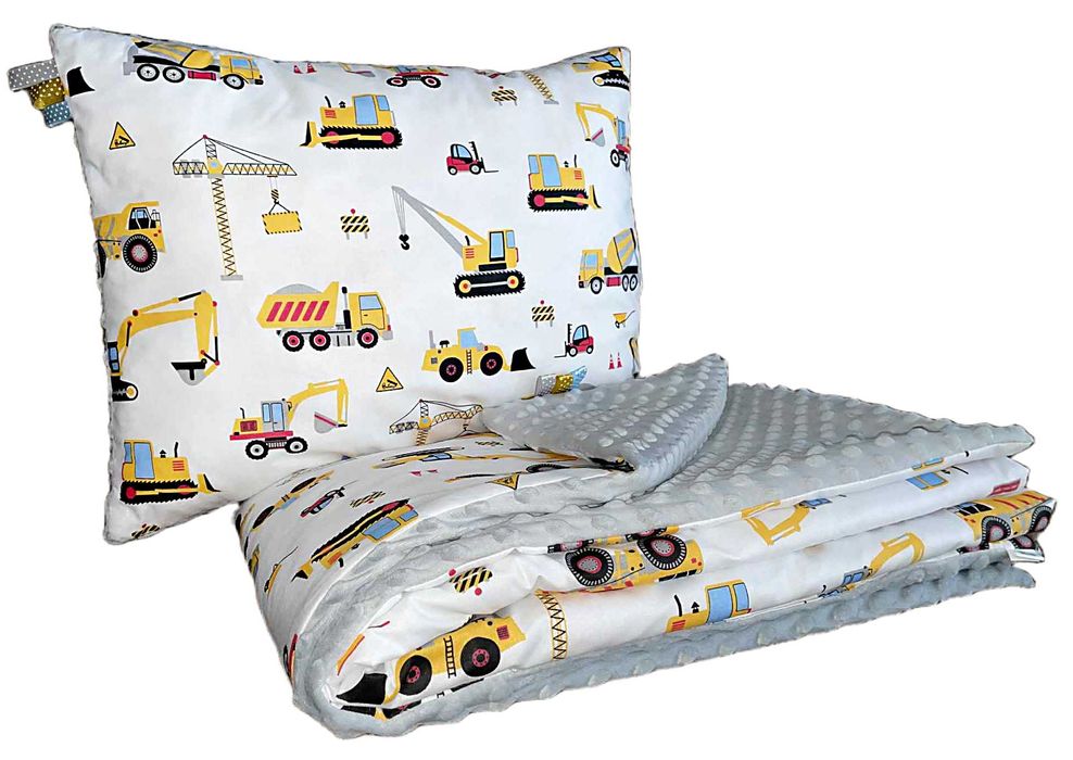 Koc Kocyk Minky 100x135 + Poduszka Przedszkolaka Belbi