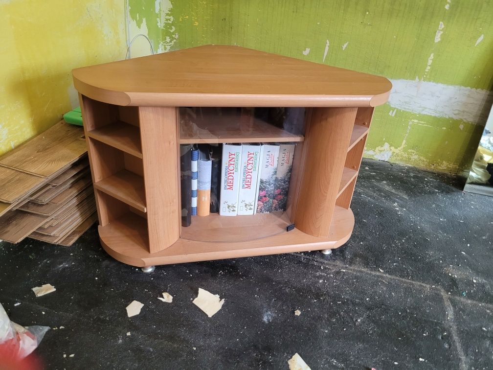 Szafka pod telewizor buk z szyba