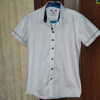 Рубашка белая, нарядная, размер 140