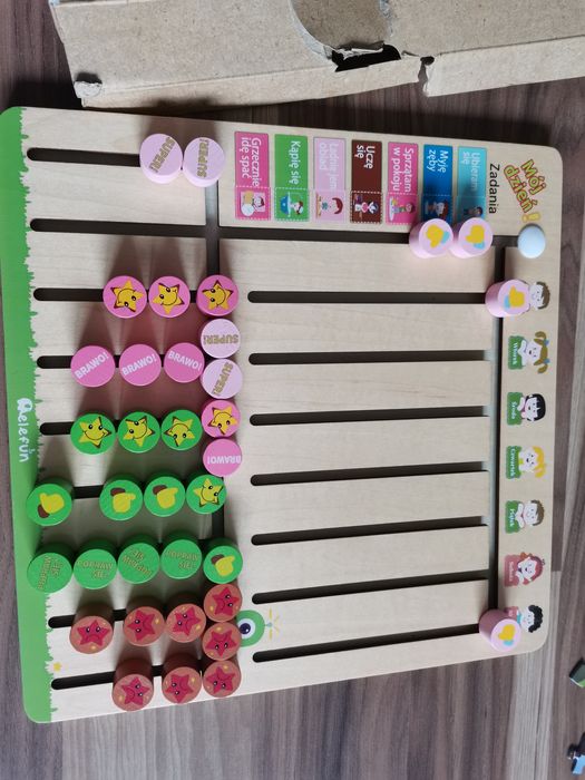 Tablica obowiązków drewaniana