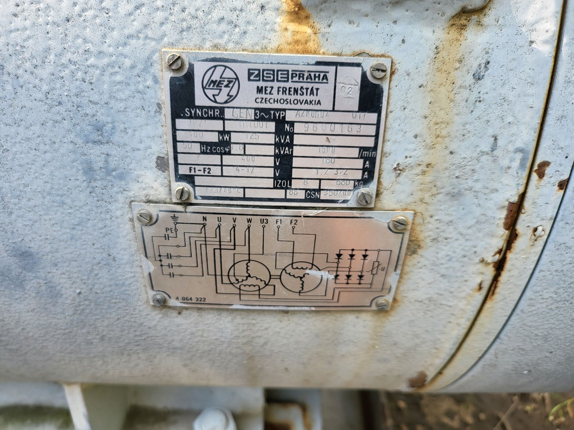 Agregat prądotwórczy 100kw sw680 mielec