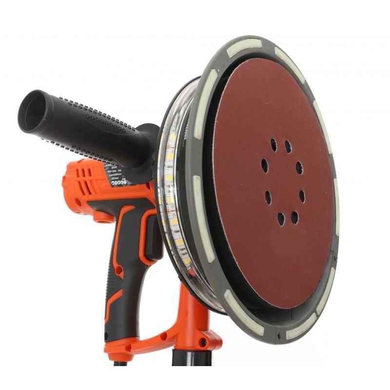 Szlifierka do gipsu gładzi tynków moc 1500W 225mm LED + worek do kurzu