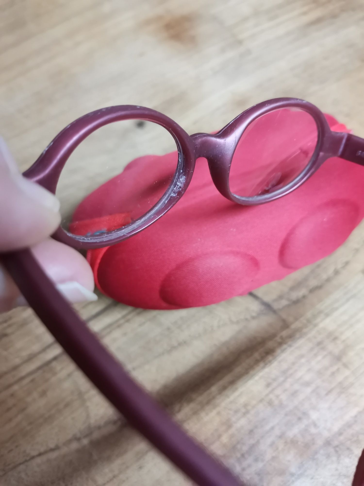 Okulary Miraflex Baby Lux 38/12 bordowe