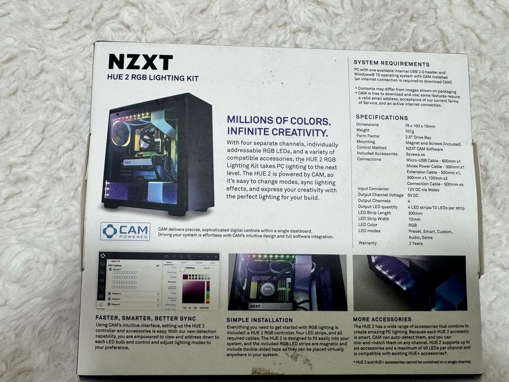 Controlador nzxt  Hue 2 + Fans NZXT