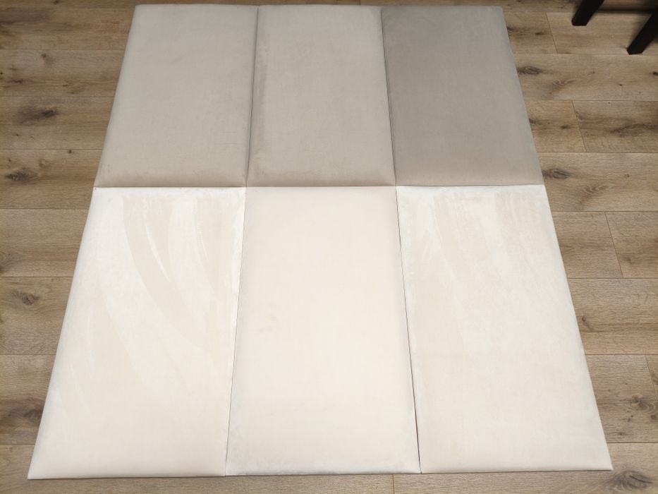 Płyty tapicerowane ścienne 70x40 beżowe - 6szt