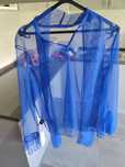 Camisa transparente azul