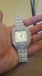 Iced out watch quartz