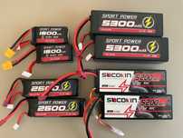 Аккумулятор LiPo 2s,3s.4s.6s на 5200/6500/7500 та інші від 1000грн