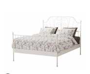 Cama IKEA ferro com estrado e colchão