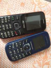 Телефон     Nokia , Samsung   кнопочный.