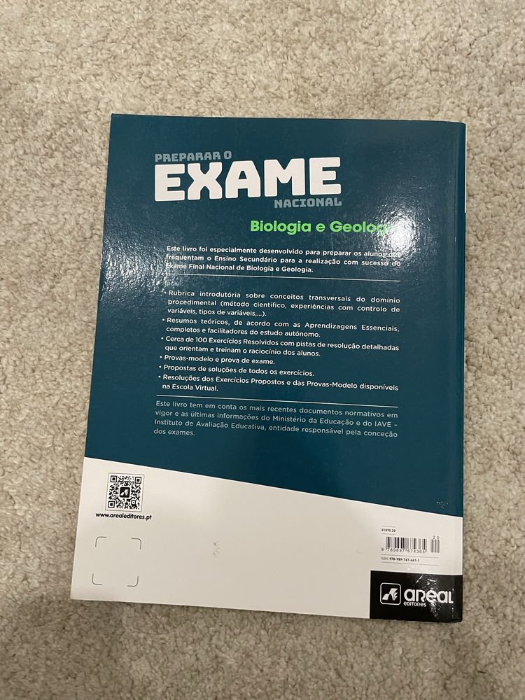 Livro Preparar o exame biologia e geologia 11ºano 2021
