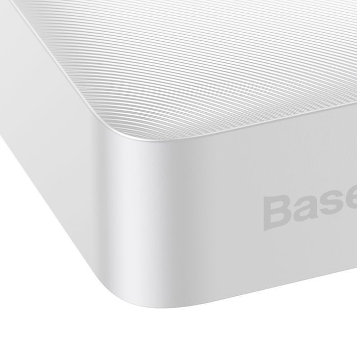 Baseus Bipow Powerbank 20000mAh 15W Biały z Kablem USB-A