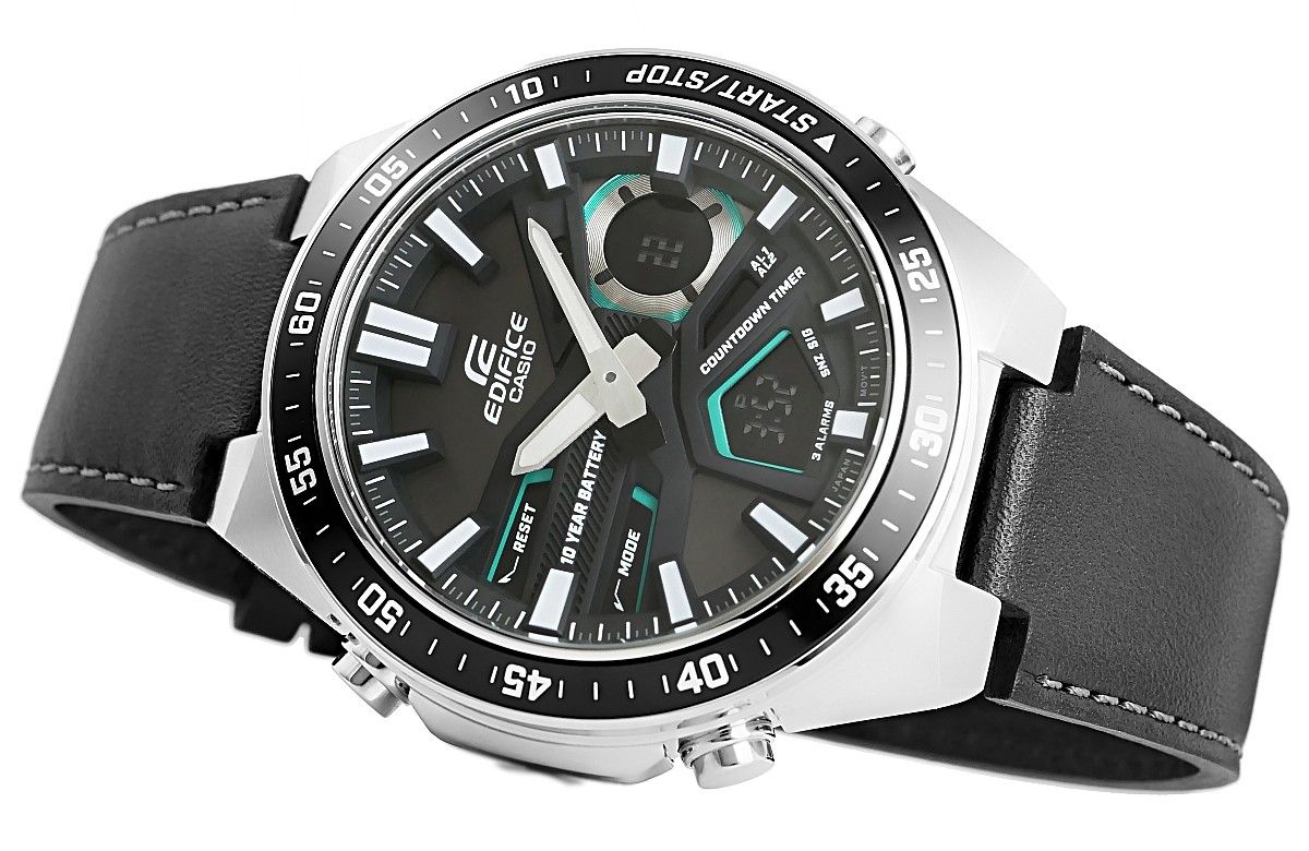 zegarek męski casio edifice efv-c110l-1avef 10 bar + box