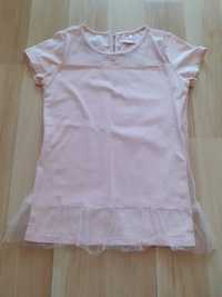 Koszulka 5.10.15, różowa, tiulowa, rozm. 134 cm