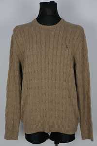 Ralph Lauren warkoczowy logo męski sweter bawełna r XL