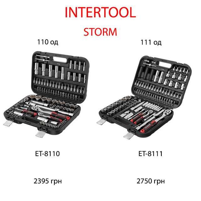 Набір інструментів 1/2 "& 1/4" 111 од  INTERTOOL ET-8110,ET-8111