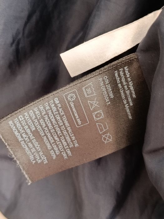 Granatowa kurtka chłopięca przejściowa z kapturem H&M rozmiar 98/104