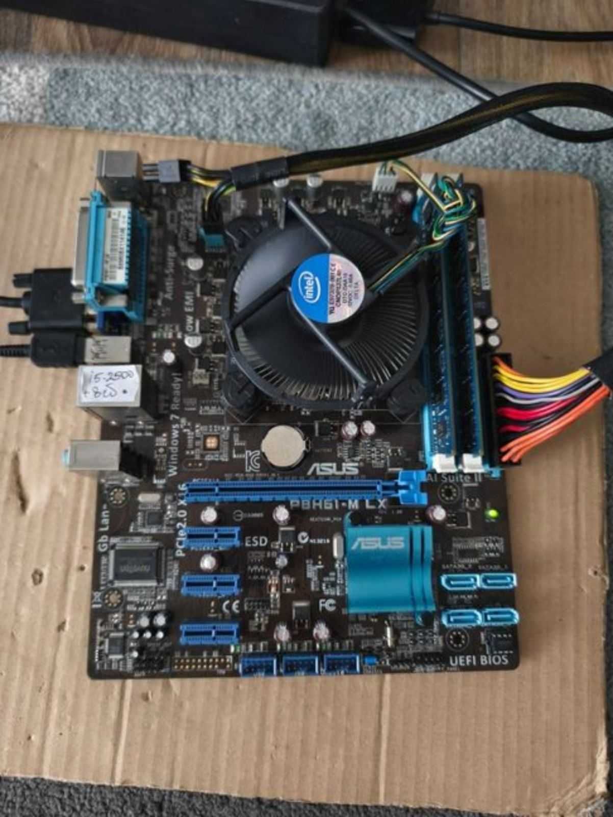 Комплекти! Asus P8H61 + i5-2400s i5-2500s + 8gb ddr3