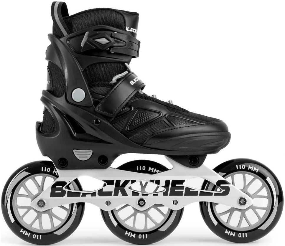 Rolki Blackwheels Dynamic szybkościowe regulowane czarne 37-40