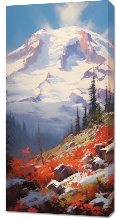 Obraz 50x100cm Majestat Górskich Przełęczy
