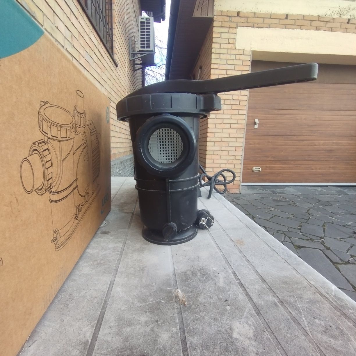 Насос для бассейну 1.6квт Hmax 17.5 m Qmax 450 л/хв LEO XKP 1604