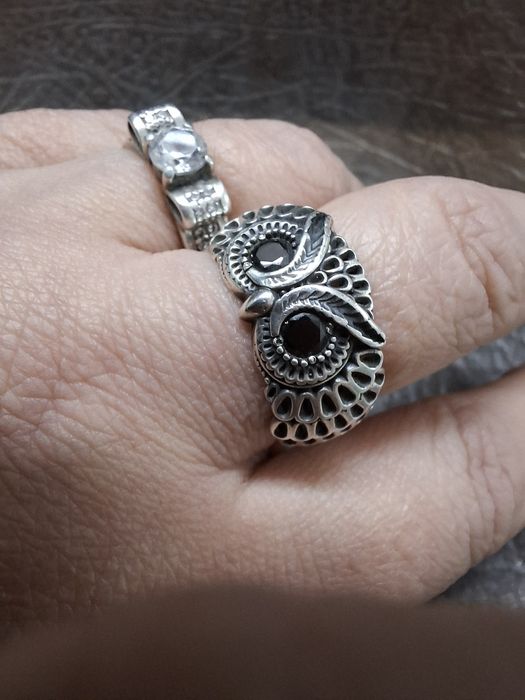 Серебряное кольцо,р 19,5