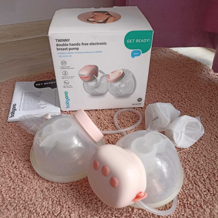 Подвійний акумуляторний молоковідсмоктувач  (Вільні руки) BabyOno