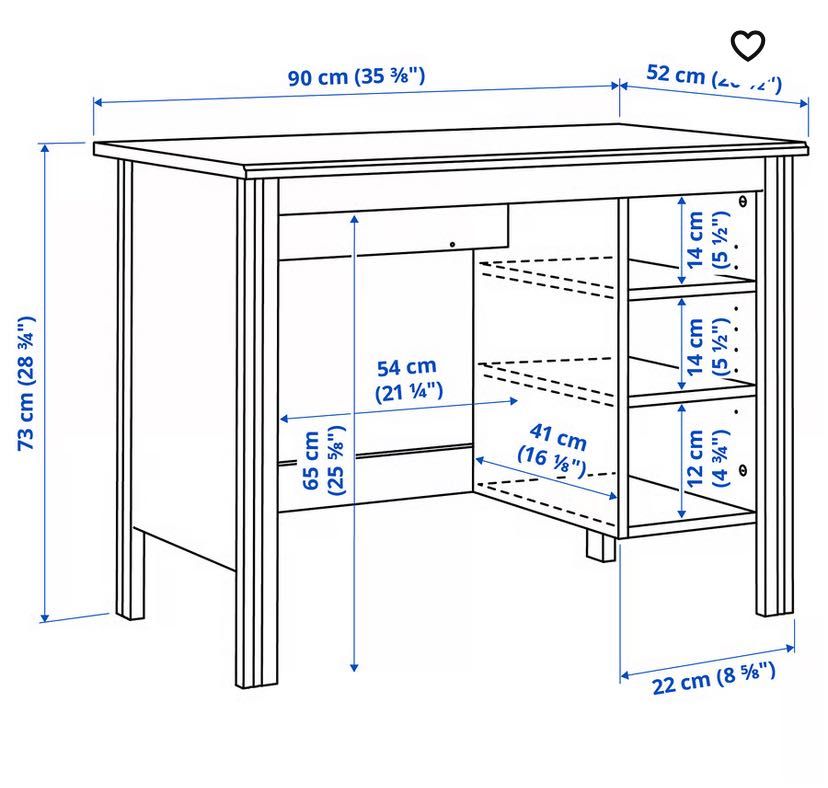 secretária ikea Brusali