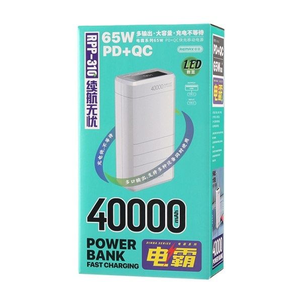 Зовнішній акумулятор Remax Dinba 40000mAh