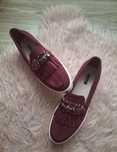 NOWE burgundowe loafersy mokasyny na platformie 39 Vices jesienne