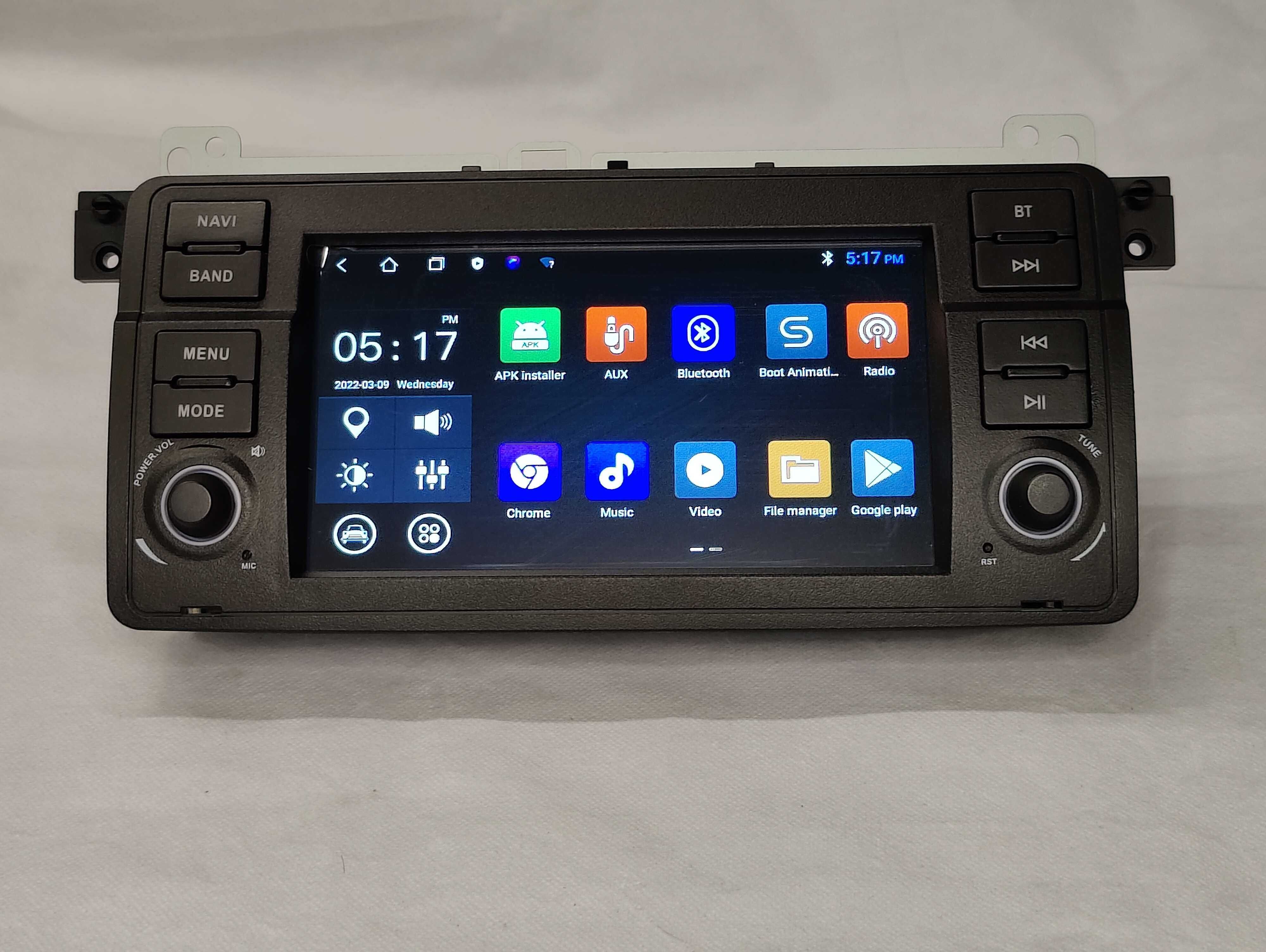 Rádio BMW E46 Android 12 WiFi GPS Novo com Garantia 2GB RAM