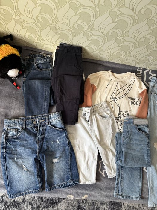 Набір джинсів джинси штани шорти вишиванка  для хлопчика 9-10 років