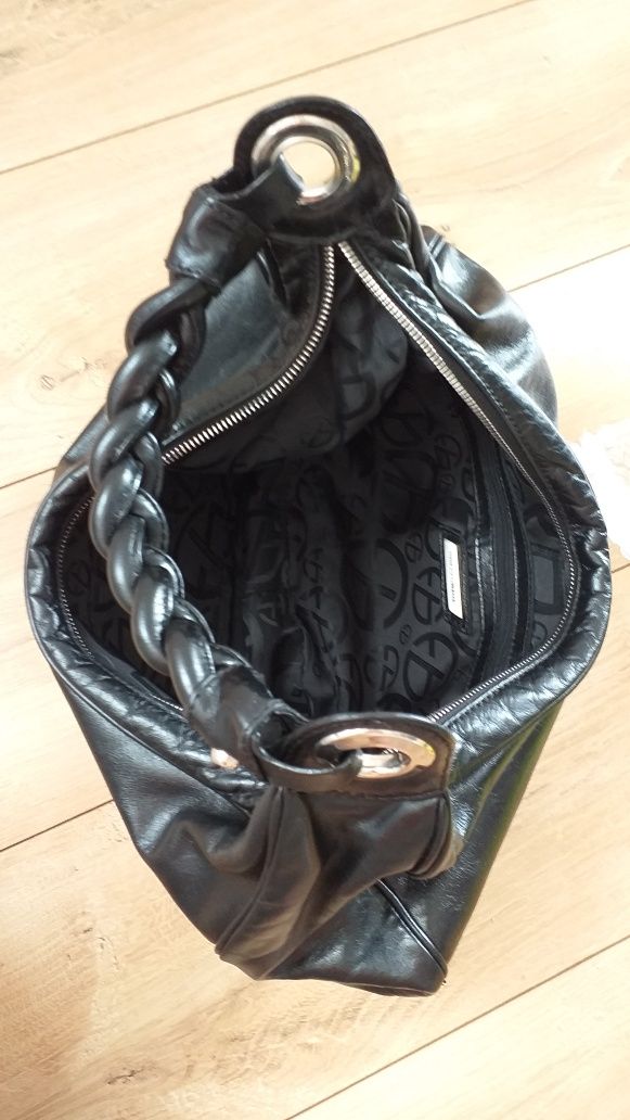 FRANCESCO BIASIA oryginalna skóra naturalna torebka shopper worek A4