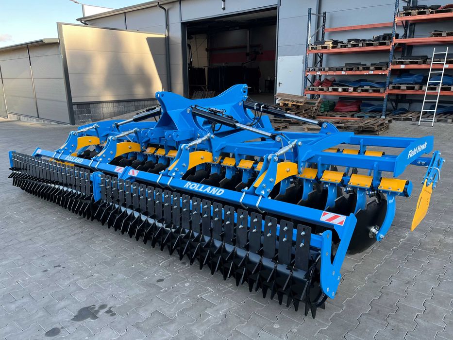 Brona talerzowa CIĘŻKA hydrauliczna 5 metrów ROLLAND talerzówka