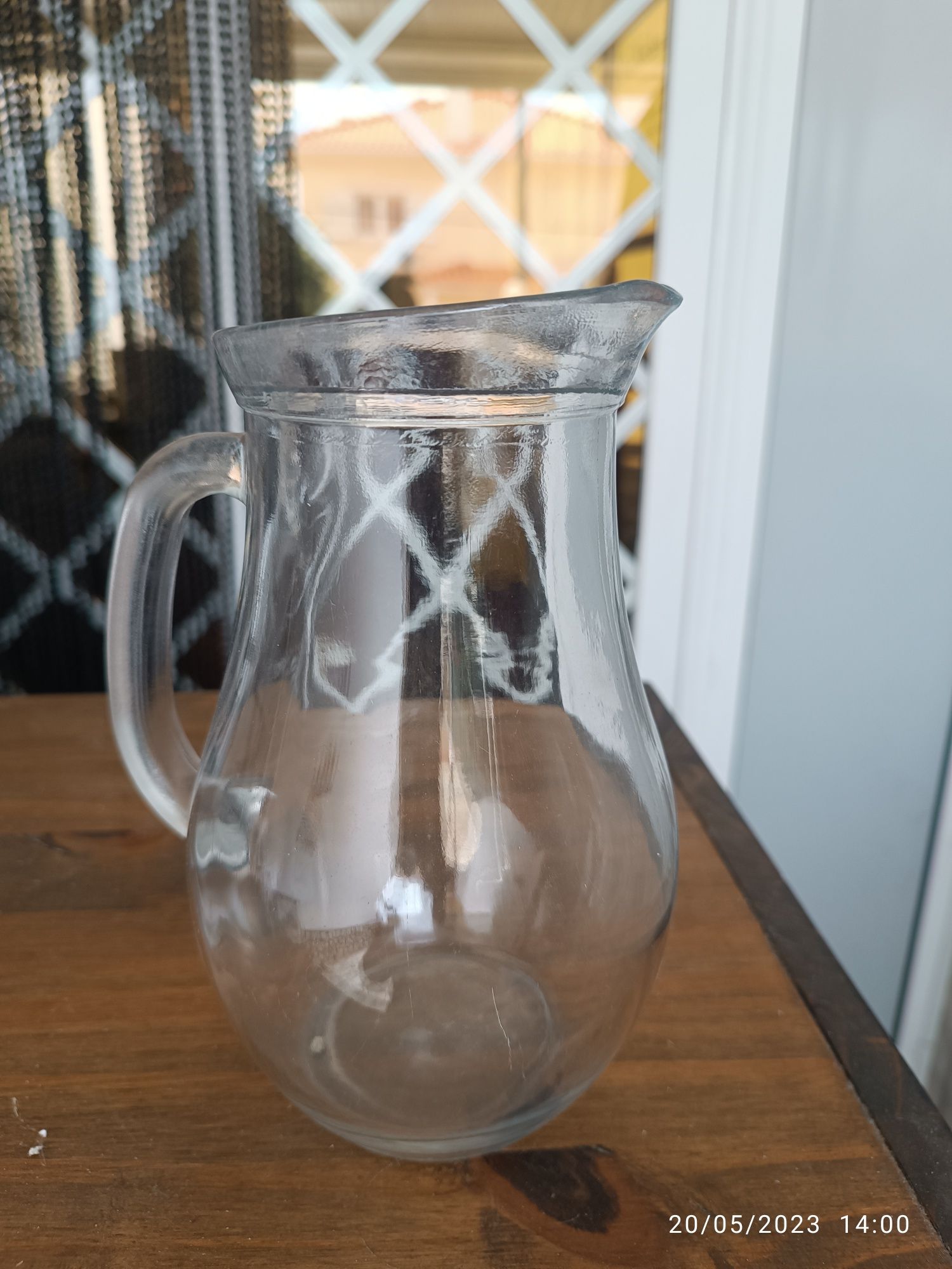 4 jarros de vidro de 1 litro novos