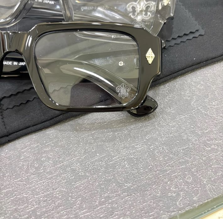 з футлярем Окуляри Chrome Hearts хромхартс sunglasses чорні/сірі