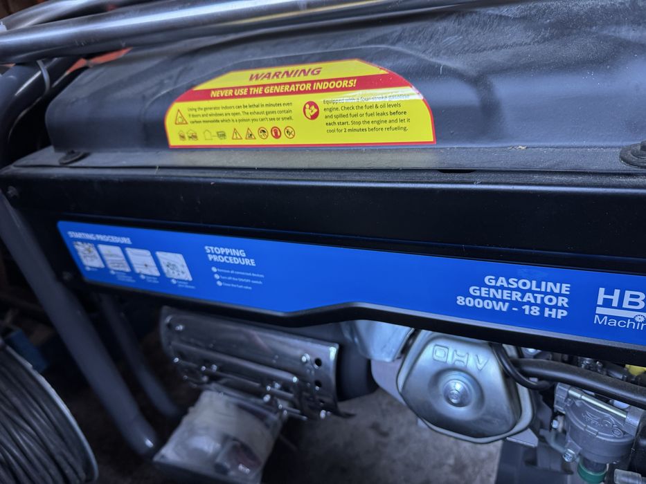 Генератор HBM Machines 8000W - 18 HP 8кВт