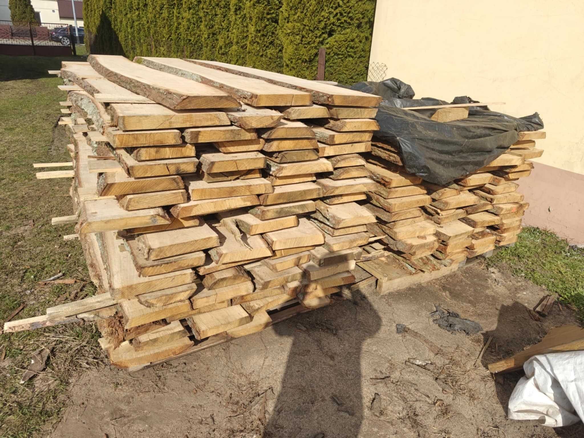 Deski dębowe DĄB tarcica foszty drewno na schody, stoły, blaty, meble
