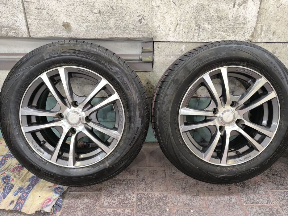 Диски R15 4x114,3 ЕТ 40 с летней резиной,Lacetti,Nissan