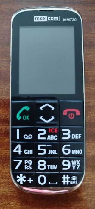 Max com MM 720 telefon dla seniorów funkcja SOS - blokada