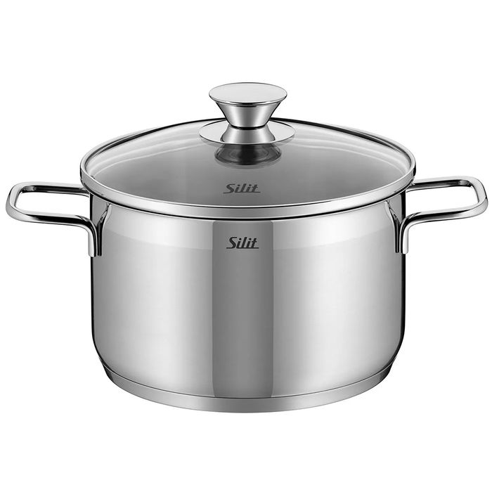 Каструля silit нержавійка баняк сіліт нержавейка з кришкою посуд