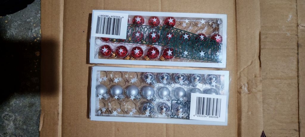 Mini bombki, dekoracyjne, choinkowe