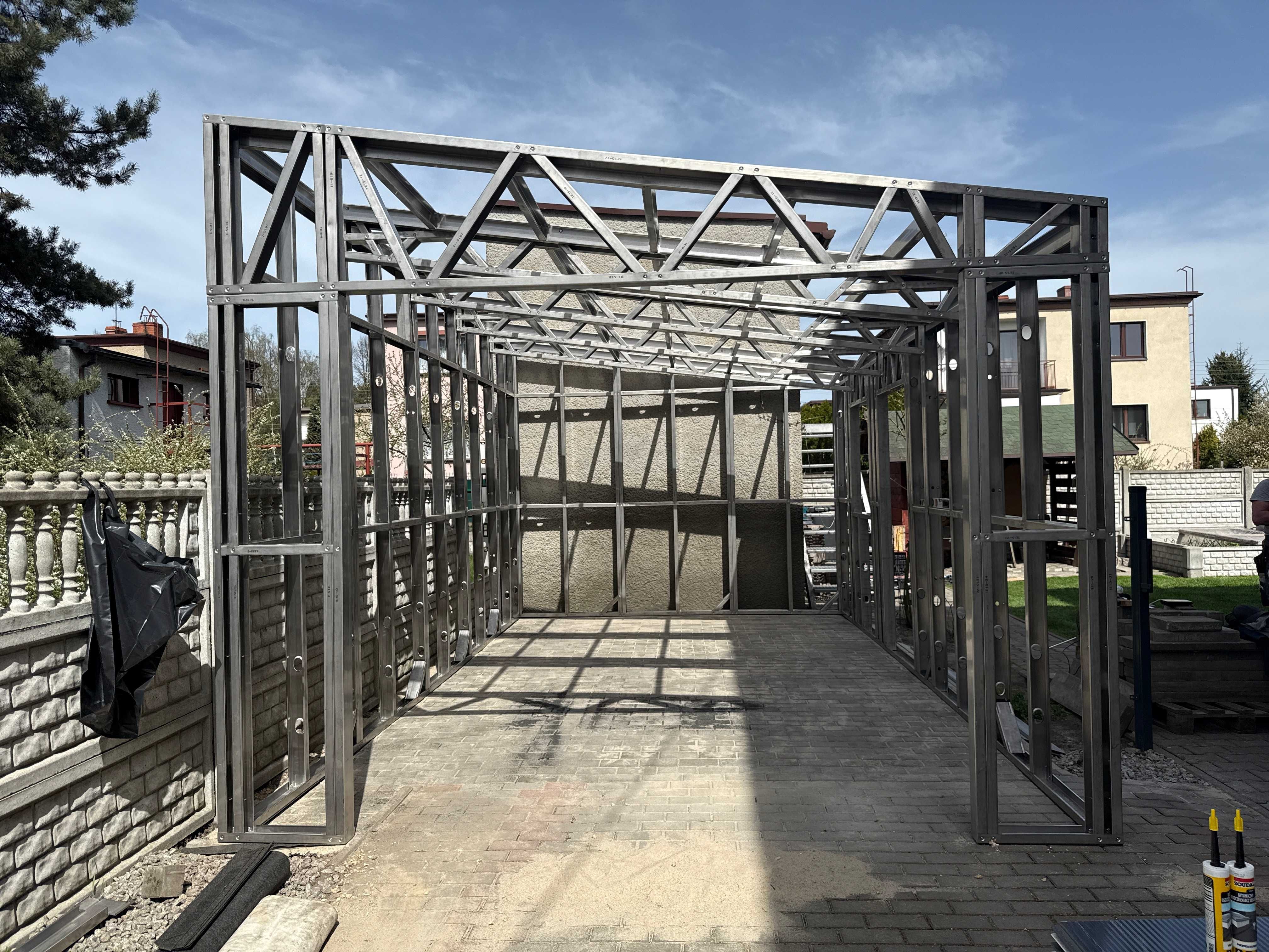Konstrukcja : hale,domy,domki letniskowe,garaże,carport,wiaty,pergole