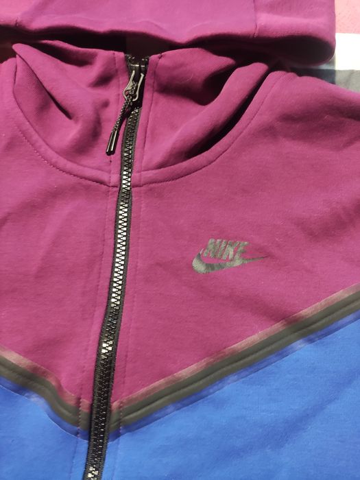 Nike tech fleece бордово синее