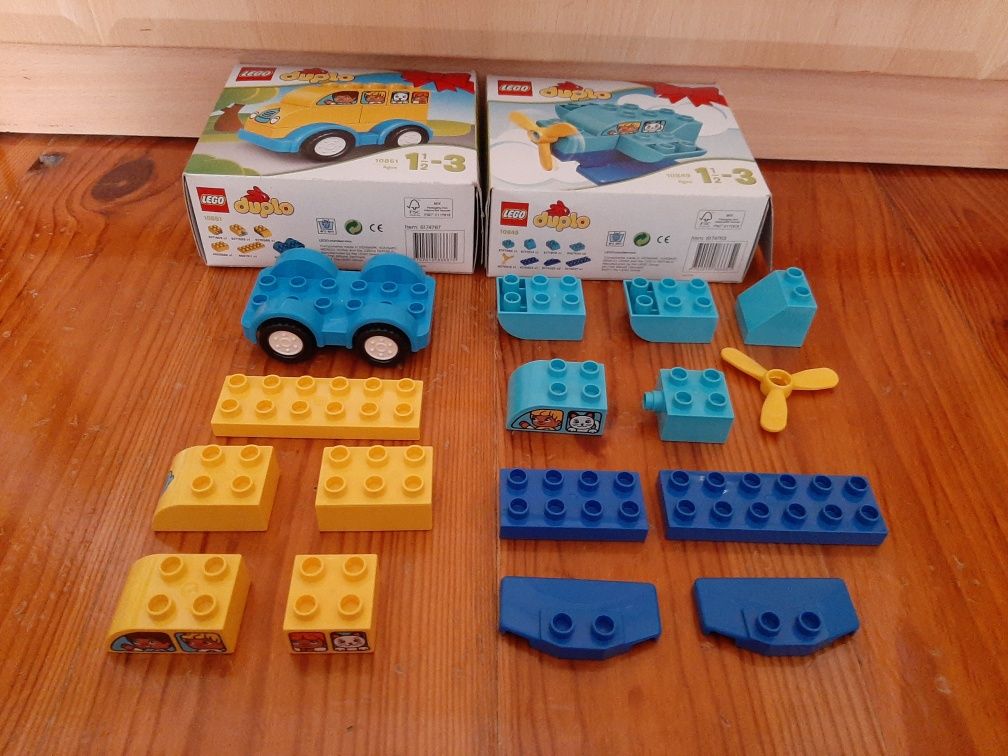 Lego Duplo Mój pierwszy samolot 10849 i Mój pierwszy autobus 10851