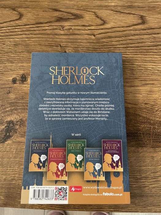 Książka Sherlock Holmes -Dolina Strachu