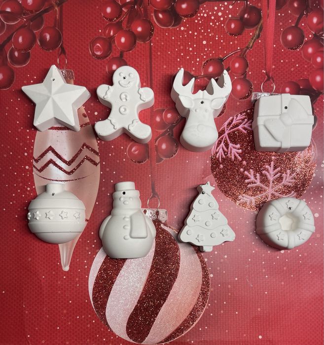 Гіпсові новорічні фігурки