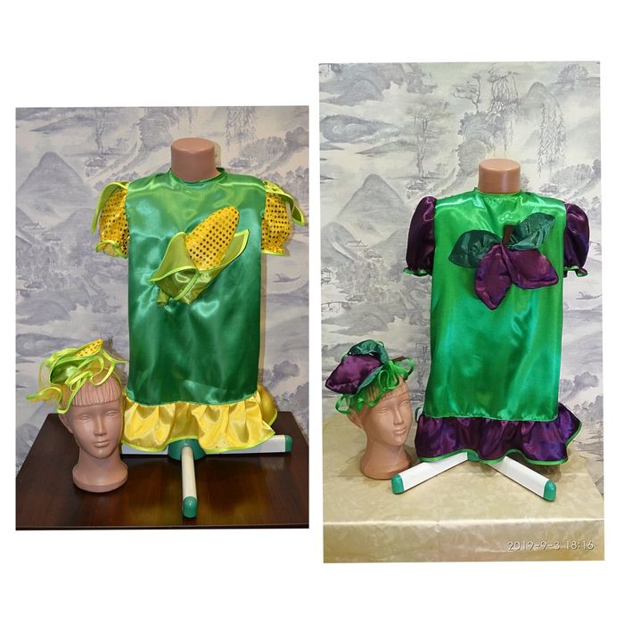 Кукурудза, слива. Карнавальний дитячий костюм.