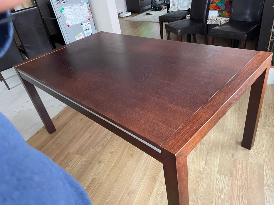 Stół kuchenny duzy do jadalni rozkładany BFM 95x165cm brązowy 95x255